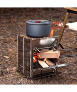 Camping Stove Portable Grill Foldable Wood Burning Fire Pit Campfire (M). - £40.75 GBP