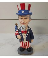 Uncle Sam Heavyweight Poly-Resin Bobblehead Figurine 7 1/4 In. USA America - €12,71 EUR