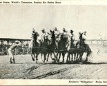 Chester Byers World&#39;s Champion Roping Six Steers Photoglass 1939 WB Post... - $5.89