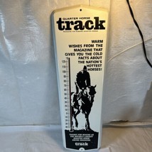 Quarter Horse Track Original Metal Advertising Thermometer Racing - £118.99 GBP