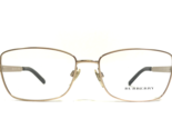 Burberry Eyeglasses Frames B1259-Q 1189 Gold Nova Check Leather 54-16-135 - £66.51 GBP