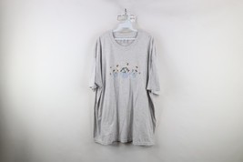 Vintage 90s Streetwear Womens 2X Flower Garden Bumble Bee T-Shirt Heathe... - $39.55