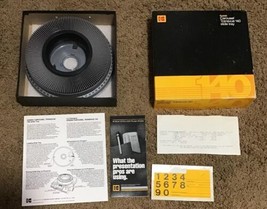 Kodak Carousel Transvue 140 Slide Tray Complete in Box Vintage OG All - $24.49