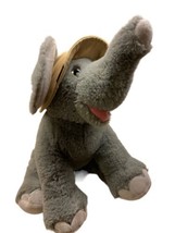 RBI Ron Banafato Inc. Gray Soft Elephant Scout Safari Plush Stuffed Animal 16 in - £8.91 GBP