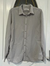 Calvin Klein worn twice Front buttons rolling up  sleeve shirt men size M - £18.77 GBP