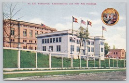 Postcard Auditorium Administration Fine Arts Buildings Seattle 1909 Expo - £3.55 GBP