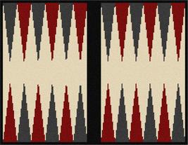 Pepita Needlepoint Canvas: Backgammon Cherry Charcoal, 16&quot; x 12&quot; - £116.70 GBP+