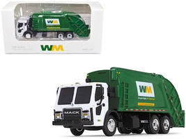 Mack LR Refuse Rear Load Garbage Truck &quot;Waste Management&quot; White and Green 1/8... - £48.60 GBP