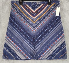 Maeve by Anthropologie Skirt Womens 14 Blue Chambray Boho Embroidered Mini - £98.91 GBP