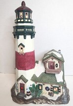 Santa&#39;s Workbench Victorian Canoe Point Lighthouse 1999 #479-4780 ILLUMI... - $27.64