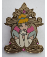 Disney 2008 CINDERELLA With Gold Jeweled Frame Pin - $199.92 MXN