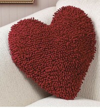 Valentine&#39;s Day - Red Heart Decorative Pillow (wf) - £72.33 GBP