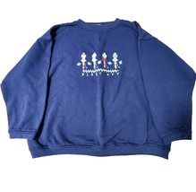 Blast Off Golf Themed Navy Blue Hoodie Sweatshirt Size XL Extra Large 4 ... - £20.53 GBP