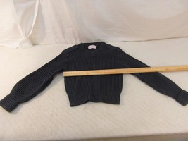 Adult Men&#39;s Iron Run Royal Blue 40 100% Virgin Wool Military Sweater 33851 - £18.97 GBP