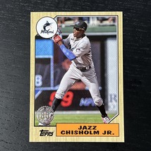 2022 Topps Series 1 Baseball Jazz Chisholm Jr. 1987 35th Anniversary T87-77 - £1.57 GBP