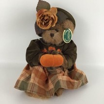 The Bearington Collection Autumn Harvest Bear 12&quot; Plush Stuffed Animal T... - £23.33 GBP