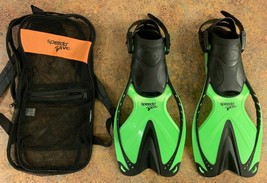 Speedo Dive Scuba Diving Flippers Fins Youth Size L/XL US 1-4 w/ Mesh Bag  GW - $13.58