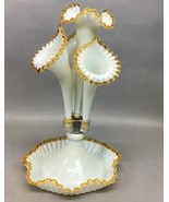Vintage Fenton Gold Crest 4 Horned Glass Epergne - Rare Color - 18”H - €257,99 EUR