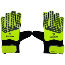 Vizari Junior Saver Goalkeeper Gloves Kids - Yellow, Grey, Black - Size 8 - $16.11