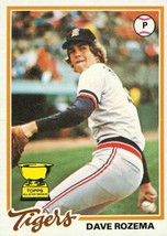 1978 Topps Dave Rozema 124 Tigers VG - £0.74 GBP