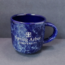 Spring Arbor University Cobalt Blue Marble 12 oz. Coffee Mug Cup - £11.47 GBP