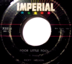 Ricky Nelson-Poor Little Fool / Don&#39;t Leave Me This Way-45rpm-1958-VG+ - £7.92 GBP