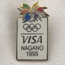 Nagano Olympics 1998 Visa Vintage Pin - £7.86 GBP