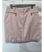 The Limited 100% Cotton Denim Moto Skirt Blush Pink 10 - $23.02 CAD