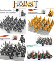 21pcs The Hobbit Lord of Rings Elf Guard Uruk-hai Dwarf Army Minifigure Toys - £21.18 GBP
