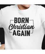 Heavy Blend™ Crewneck Sweatshirt &quot;Born Again&quot; black graphic - $534.89 MXN+