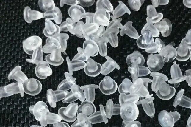 10 ( 5 pairs ) Silicone Earring Backs Suitable For Hook Post Stud - $2.32