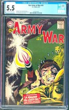 Our Army at War #61 (1957) CGC 5.5 -- O/w to white pages; Joe Kubert &amp; Kanigher  - £199.26 GBP