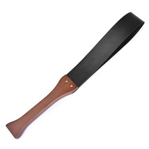 Riding Crop Wooden Handle Hand Beat Leather Whip Tools - $28.00