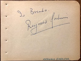 Reginald Gardiner &amp; Don Hayden Autographed Signed 1950s Vintage Album Page - £39.95 GBP