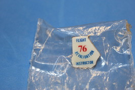 FLIGHT 76 REVALIDATION INSTRUCTOR LABEL PIN -  AIRLINES/AIRPLANE/PILOT P... - £7.85 GBP