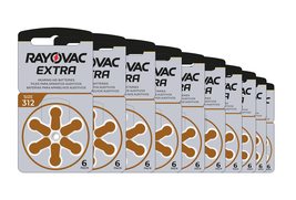 Rayovac Extra Advanced, size 312 Hearing Aid Battery (pack 60 pcs) - £21.36 GBP