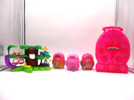 Hatchimals CollEGGtibles Pink Carrying Case Hatchery Nursery Jungle Tree House a - £18.13 GBP