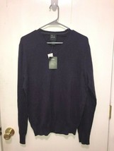 NWT Jos A Bank Traveler Pima Cotton V Neck Pullover Purple Sweater SZ Me... - $16.82