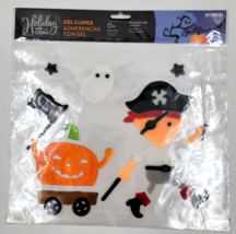 Holiday Living Halloween Gel Window Clings Pirate Pumpkin Halloween Decorations - £6.32 GBP