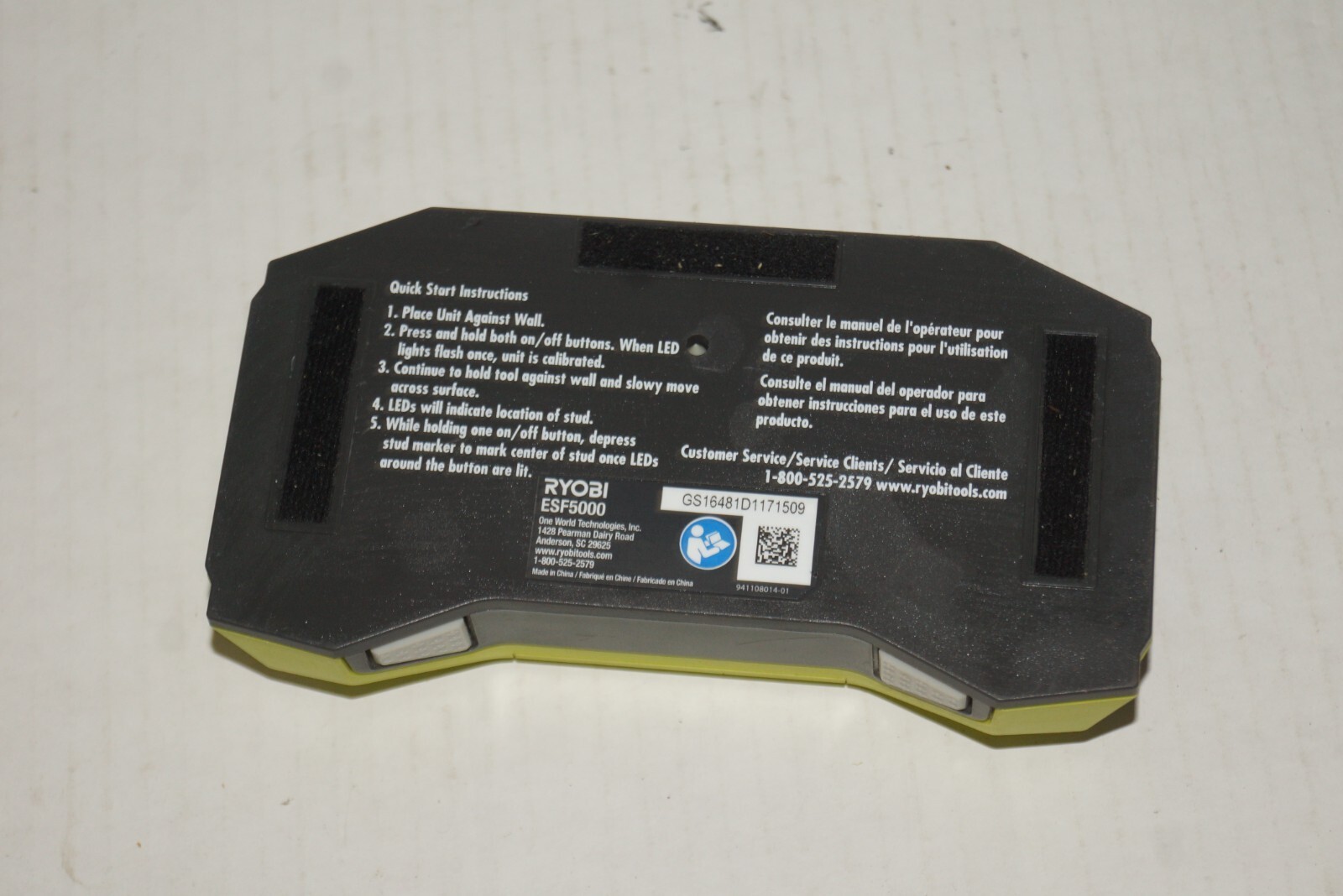 Ryobi ESF5001ID AC Detection Auto Depth Scan Whole Stud Finder Detector Item image 4