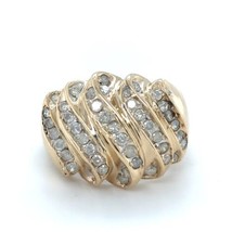 10K Yellow Gold Diamond Ring 6.1g Size 9.75 - £3,845.19 GBP
