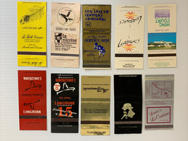 10 Rare Vintage Matchbook Covers Orlando Restaurants Ming Court Limy Jim’s  GMG - £19.42 GBP