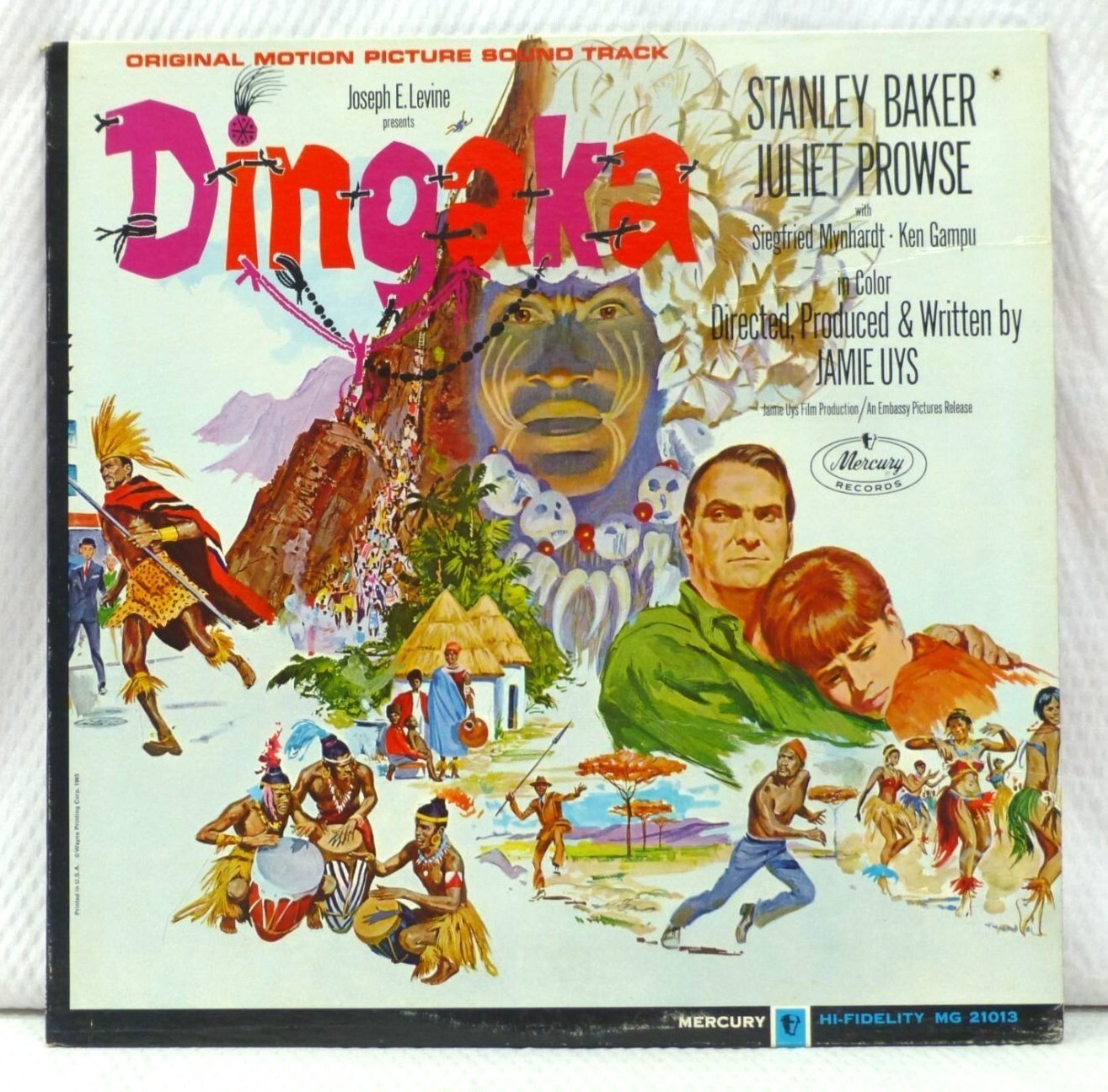 Dingaka Original Motion Picture Soundtrack Vinyl LP Mercury Records 1965 - $11.77