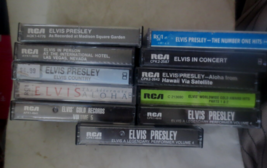 Vintage Elvis Presley Cassette Tape Bundle Lot of 11 As Shown pre-owned various - £18.29 GBP