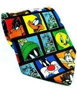 Looney Tunes Stamp Collection Bugs Daffy Marvin Tweety Taz Novelty Necktie - $12.47