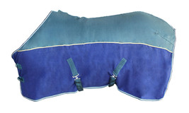 60&quot; Horse Sheet Polar FLEECE COOLER Blanket Green 4305 - £22.20 GBP