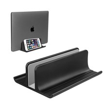 Vertical Laptop Stand Holder Adjustable Desktop Notebook Dock Space-Saving Three - £31.35 GBP