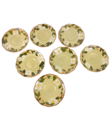 Vintage Set of 7 STANGL Pottery WHITE DOGWOOD Flower Saucer Plates Hand ... - $367.78 MXN