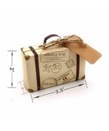 50 Miniature Suitcase Gift Box Party Favor Holders Wedding Decor + Tags ... - €19,96 EUR