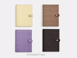 NWT Coach Notebook In Signature Canvas CZ198/CBI51 yellow/purple/tan color - €54,88 EUR+